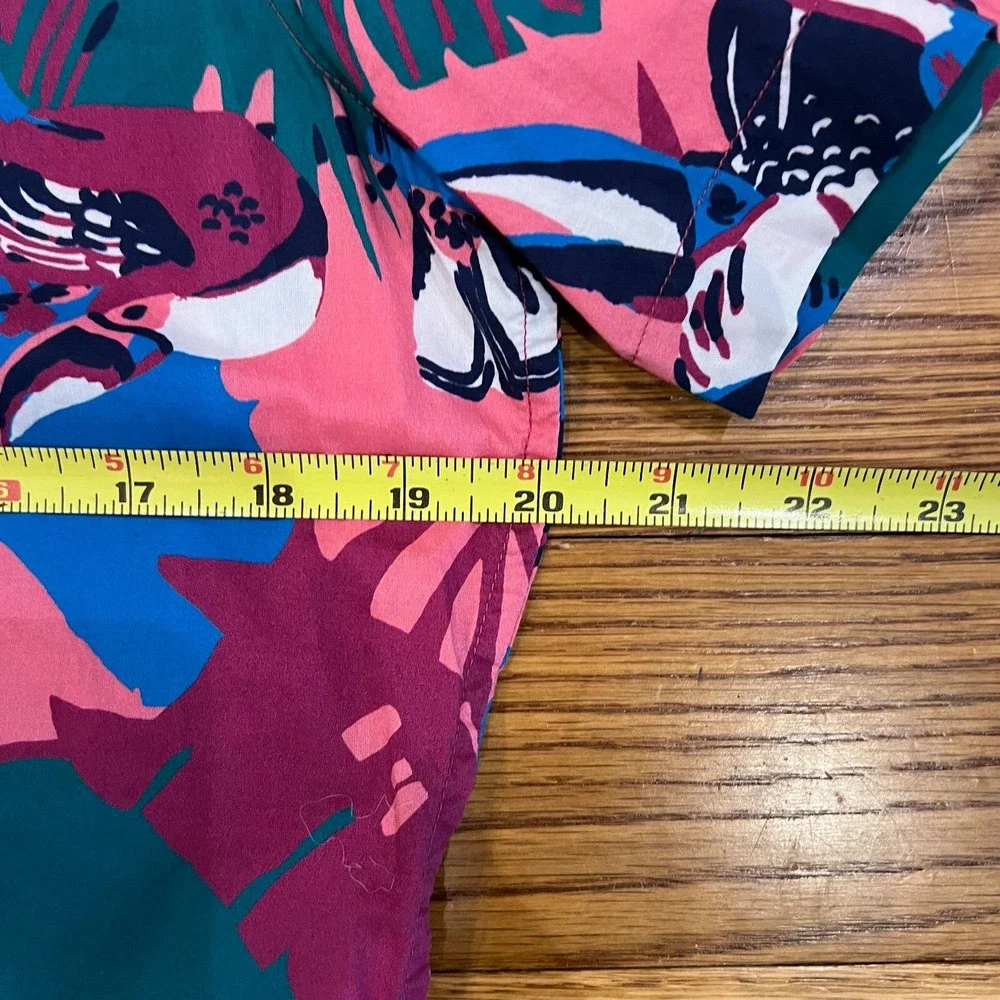 Bonobos Shirt Mens Medium‎ Pink All Over Print Tailored Slim Fit Button Up
